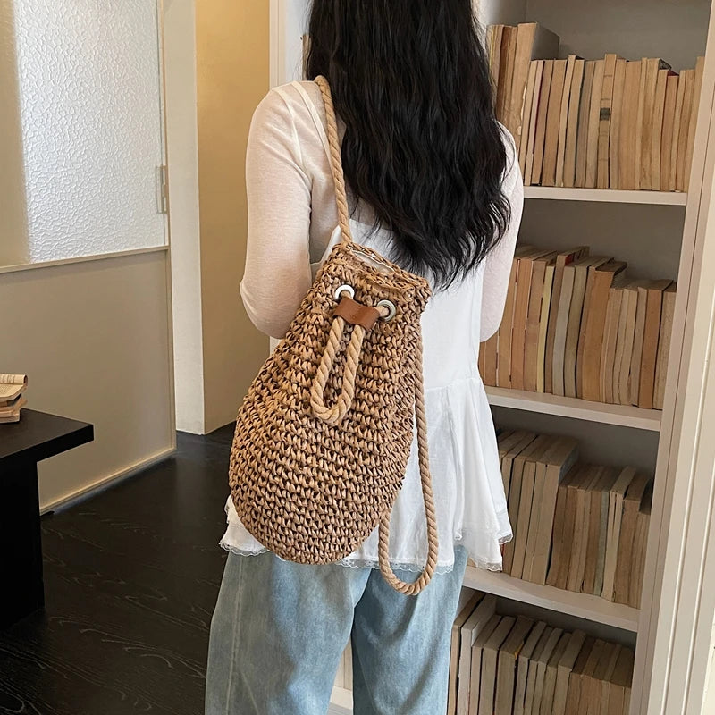 Sac a Dos En Paille Sac a dos Femme