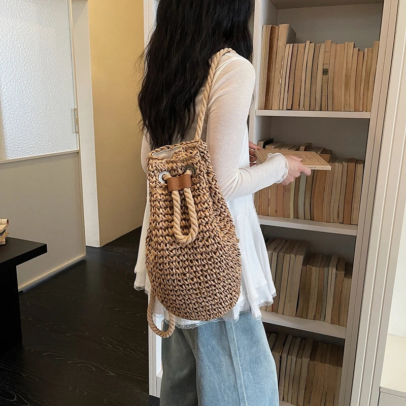 Sac a Dos En Paille Sac a dos Femme