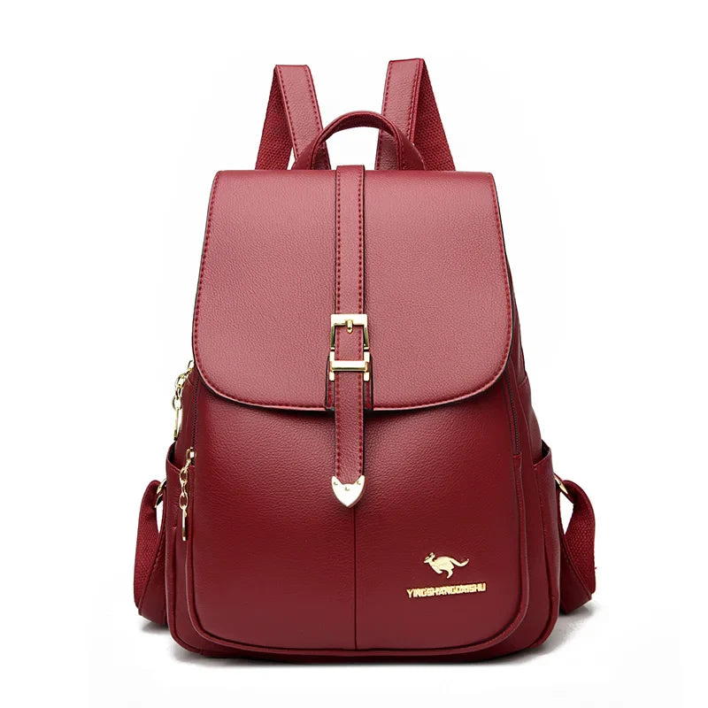Sac à Dos Femme Bleu Cerise Rouge Sac a dos Femme