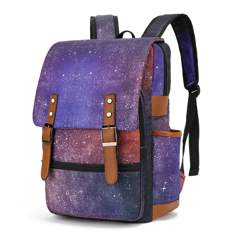 Sac à Dos Femme Multi Poches Starry Universe Sac a dos Femme