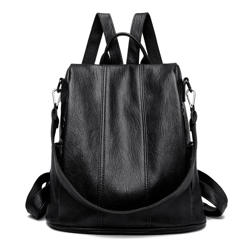 Sac à Dos Fermeture Cachée Noir Sac a dos Femme
