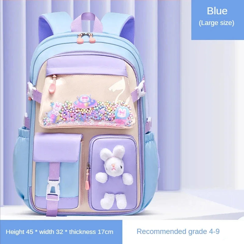 Sac à Dos Fille Primaire Bleu Sac à dos Fille