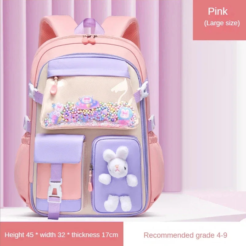 Sac à Dos Fille Primaire Rose Sac à dos Fille