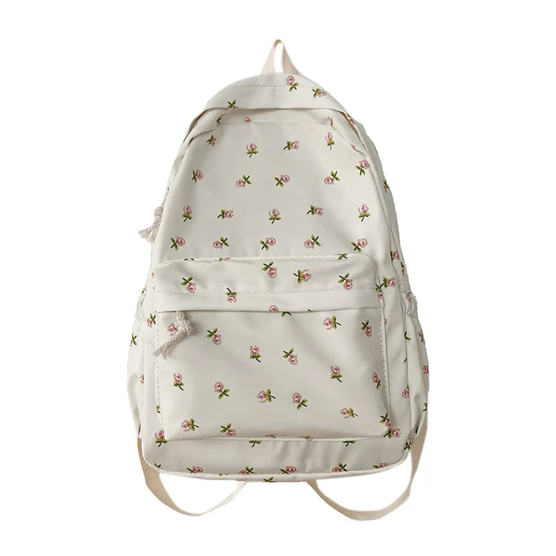 Sac a Dos Fleuri Beige Sac à dos Fille