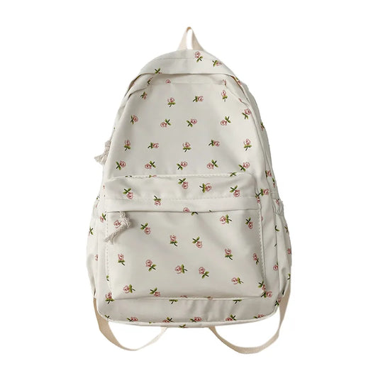 Sac a Dos Fleuri Beige Sac à dos Fille