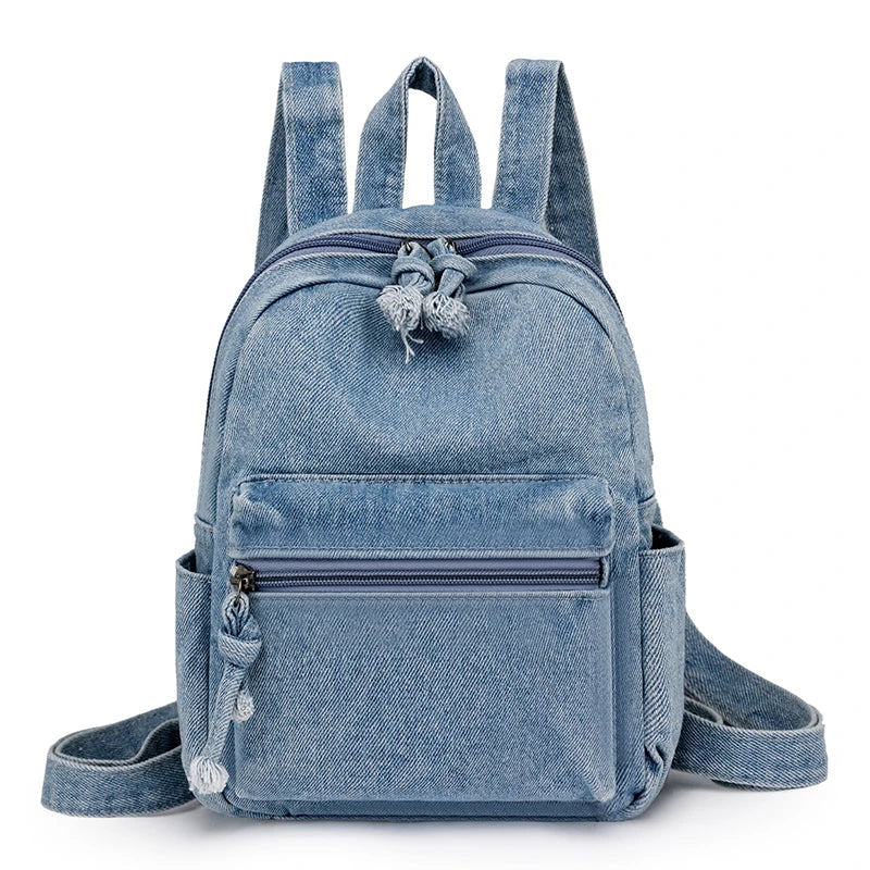 Sac à Dos Jean Bleu Foncé Sac a dos Femme