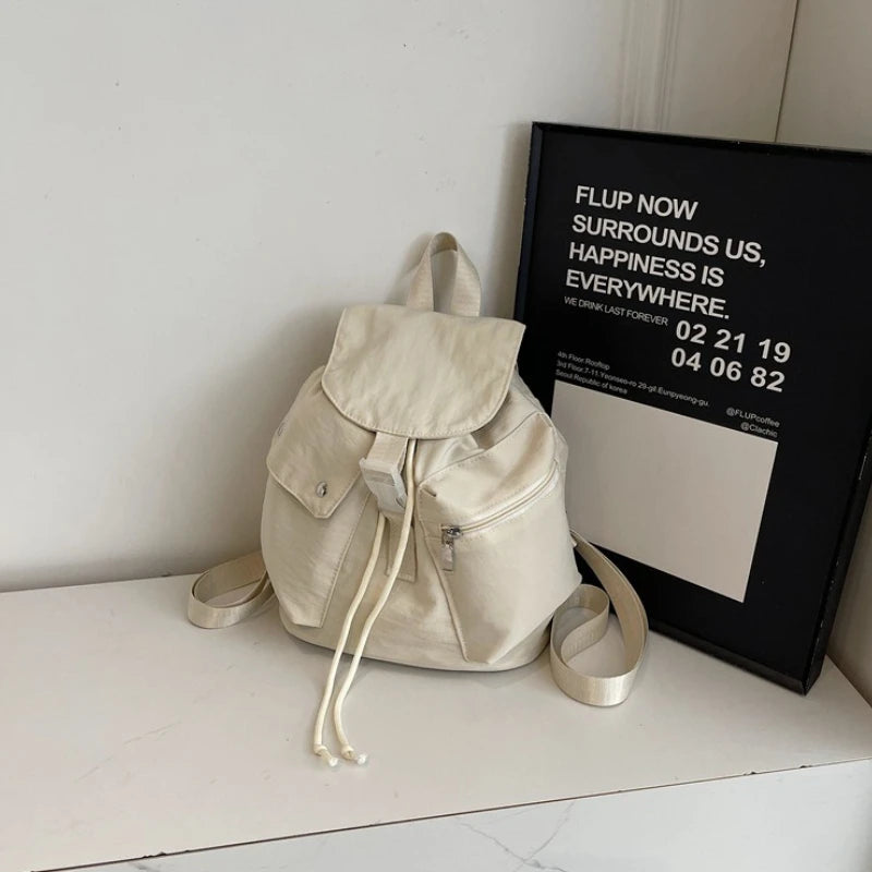 Sac à Dos Leger Femme Beige Sac a dos Femme