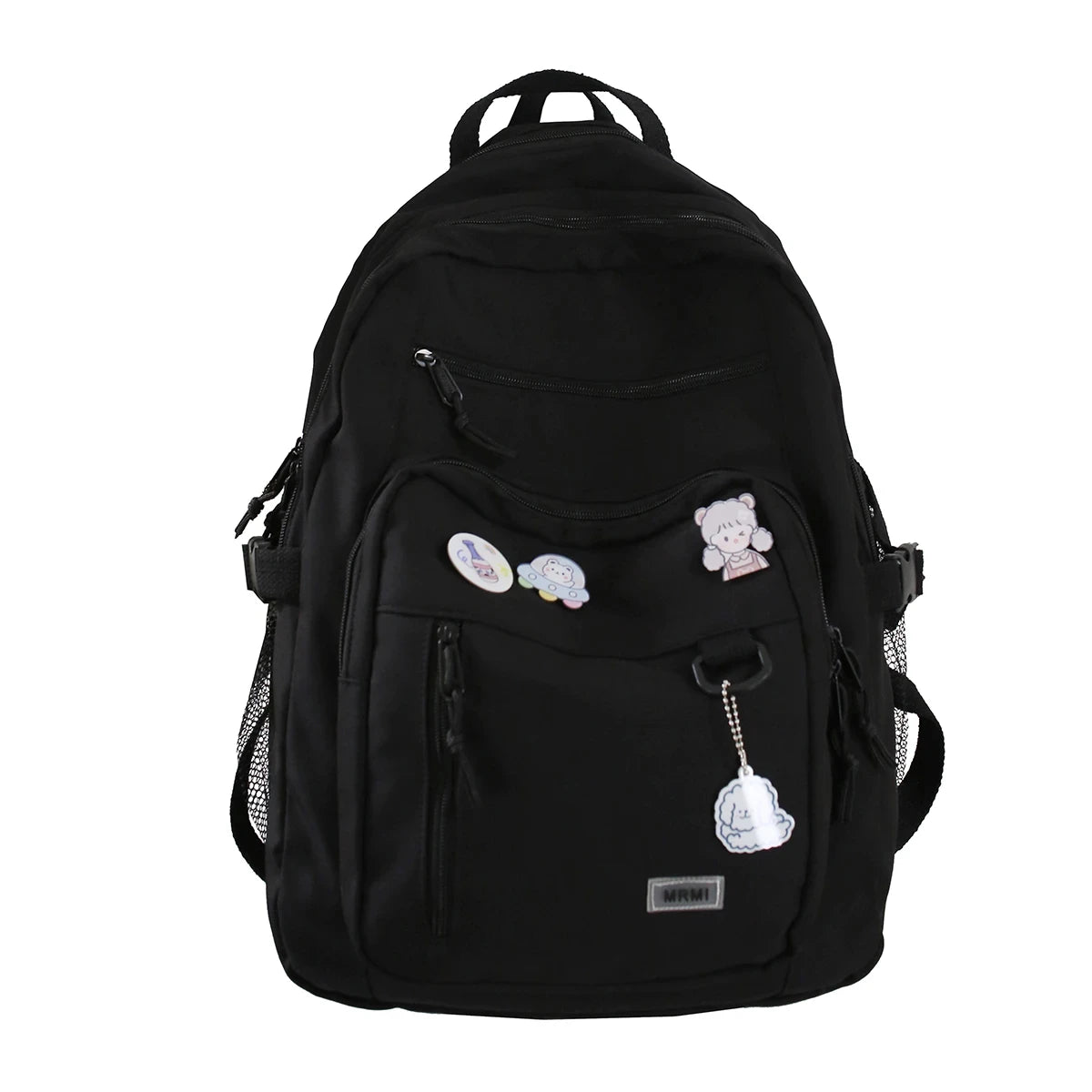 Sac à Dos Lycéen Grande Capacité Noir