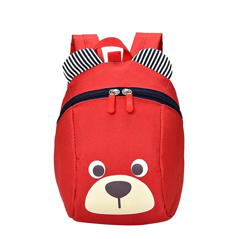 Sac à Dos Maternelle Avec Harnais de Sécurité Rouge