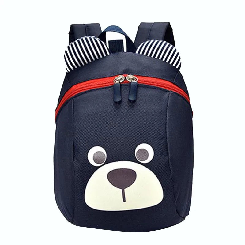 Sac à Dos Maternelle Avec Harnais de Sécurité Noir