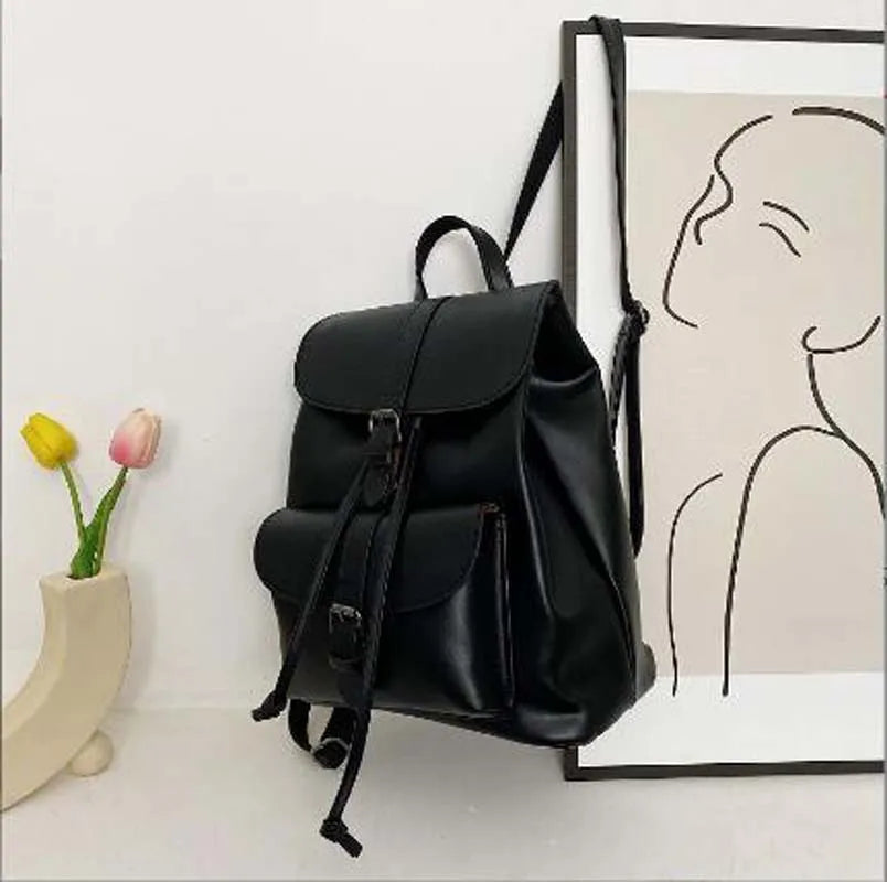 Sac à Dos Minimaliste Femme Noir Sac a dos Femme