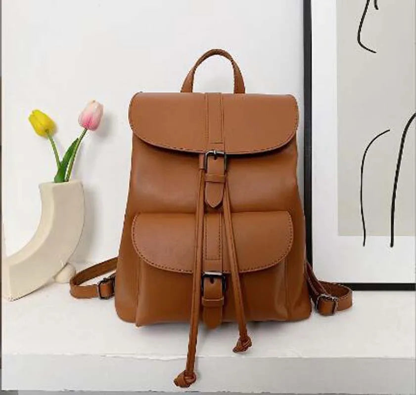 Sac à Dos Minimaliste Femme Marron Sac a dos Femme