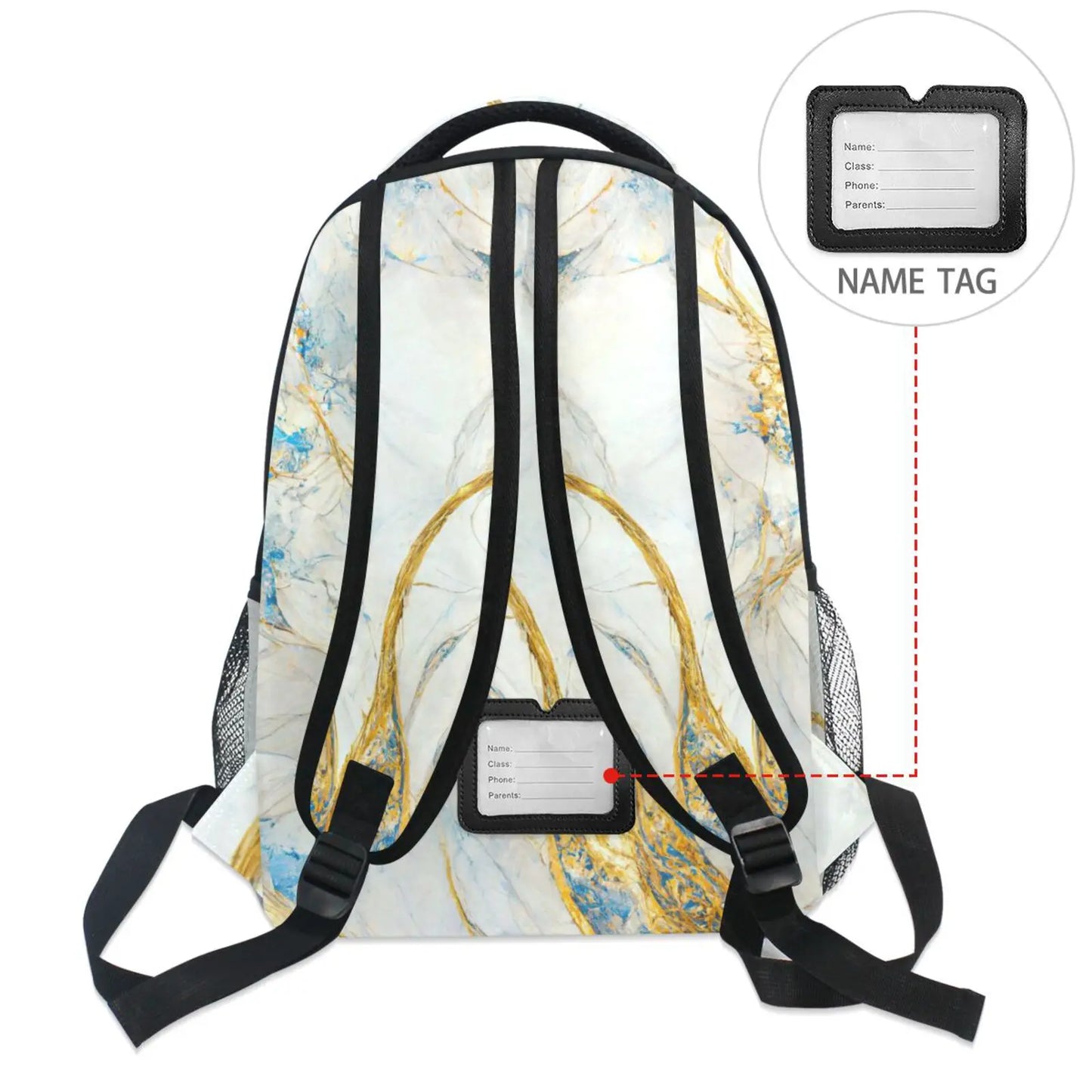 Sac à Dos Motif Marbre Sac a dos Garcon