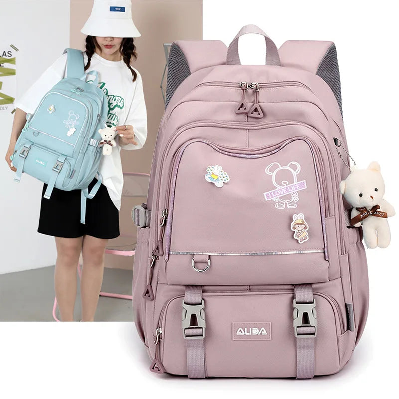 Sac à Dos Multi-poche Rose Violet