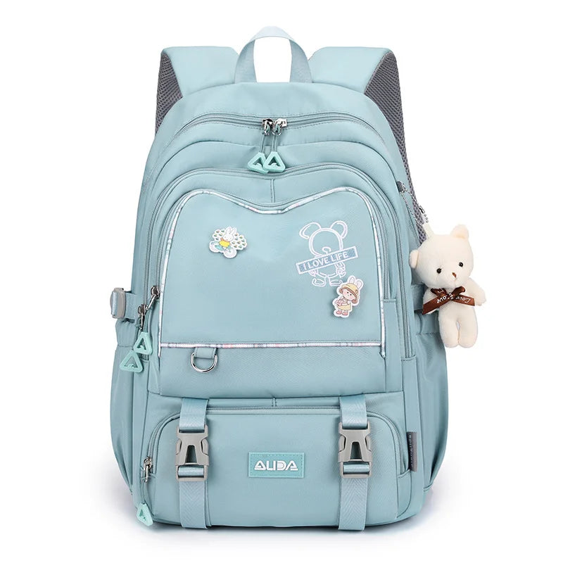 Sac à Dos Multi-poche Rose Bleu