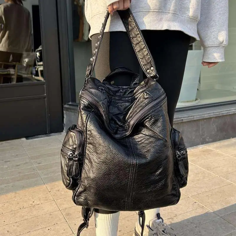 Sac à Dos Nouvelle Tendance Femme Noir Sac a dos Femme