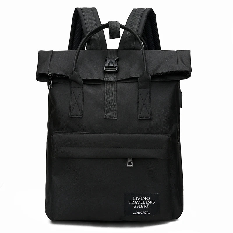 Sac à Dos Ordinateur Femme Tendance Noir Sac a dos Femme