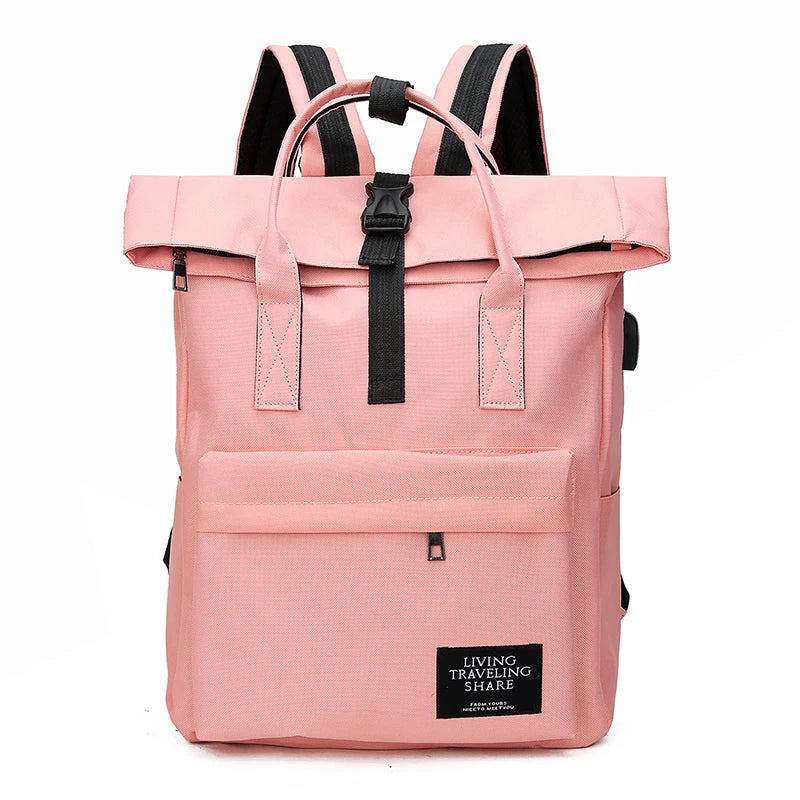 Sac à Dos Ordinateur Femme Tendance Rose Sac a dos Femme