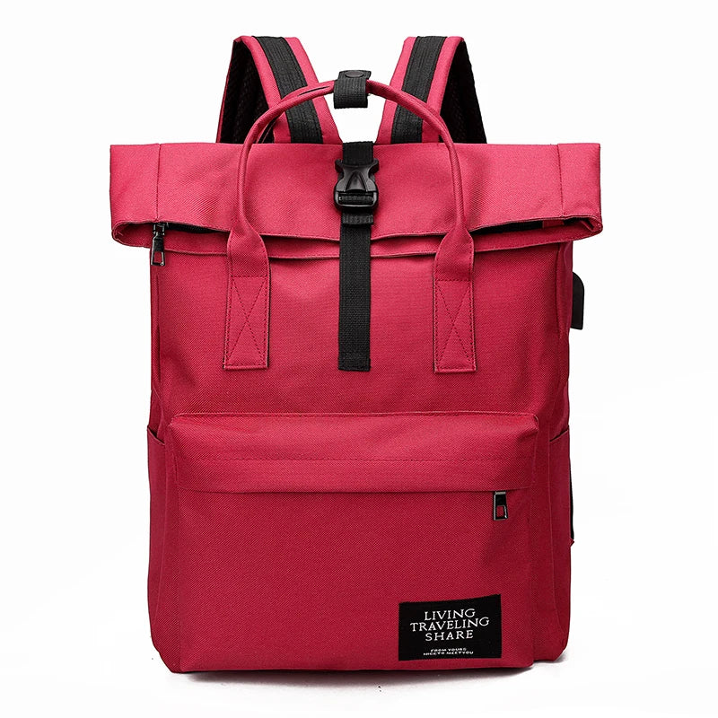 Sac à Dos Ordinateur Femme Tendance Rouge Sac a dos Femme
