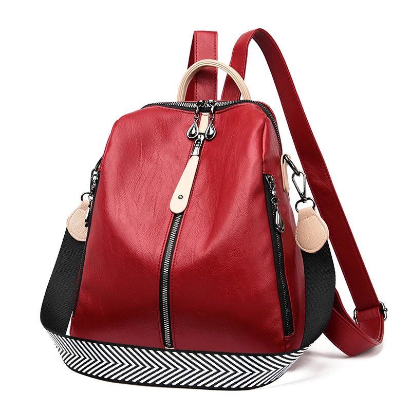 Sac à Dos Oxford Rouge 30cm x 28cm x 12cm Sac a dos Femme