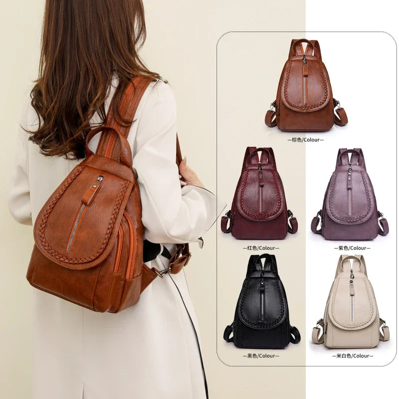 Sac à Dos Pu Souple Sac a dos Femme
