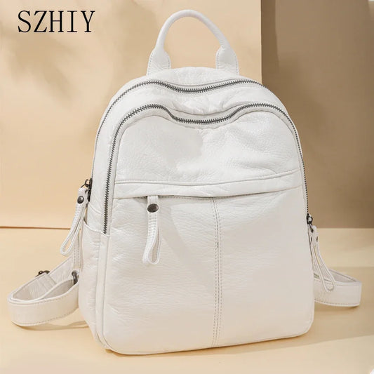Sac à Dos Simili Cuir Souple Sac a dos Femme