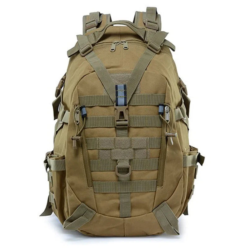 Sac à Dos Tactique Urbain Khaki 30 à 40 litres