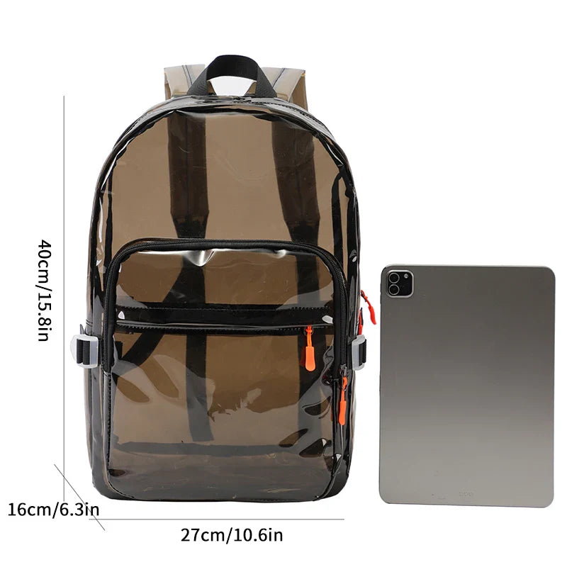Sac a Dos Transparent Noir Sac a dos Femme