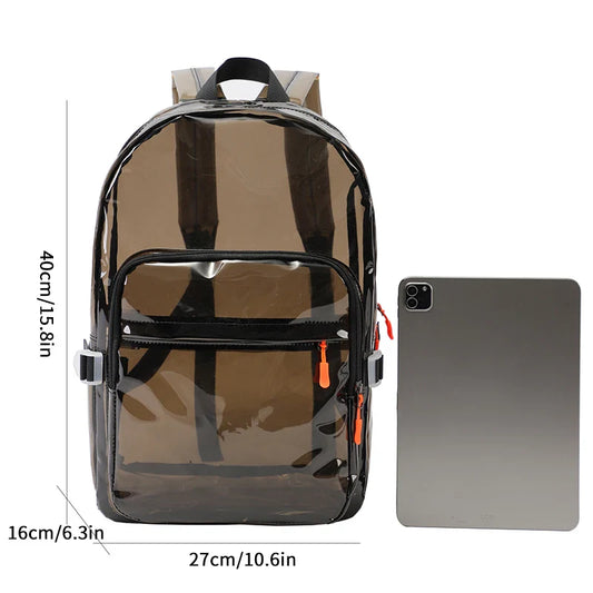 Sac a Dos Transparent Noir Sac a dos Femme