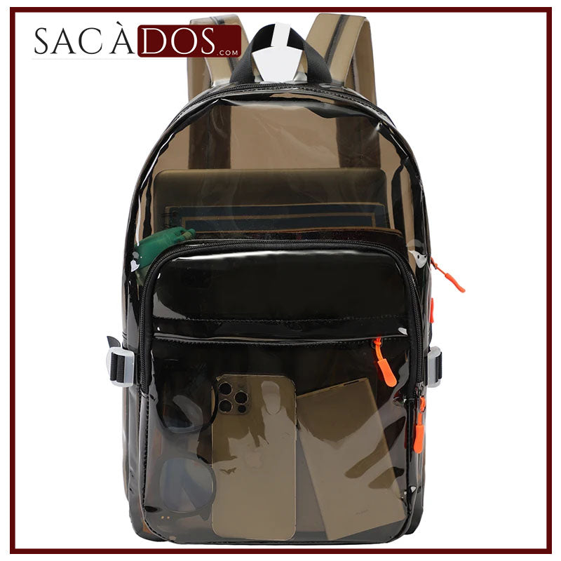 Sac a Dos Transparent Noir Noir Sac a dos Femme