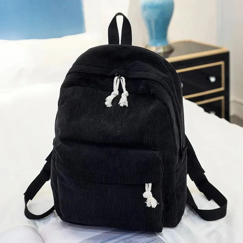 Sac à Dos Velours Femme black No Need Name Sac a dos Femme
