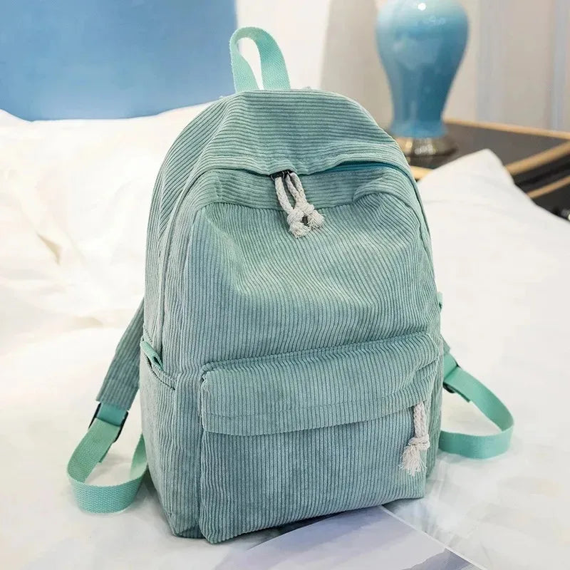 Sac à Dos Velours Femme green No Need Name Sac a dos Femme