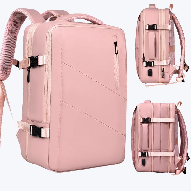 Sac à Dos pour Ordinateur Portable Homme Rose 16 pouces Sac a dos Homme