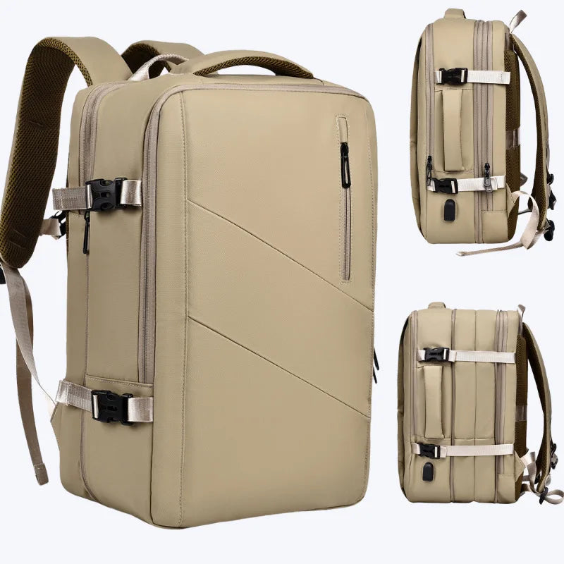 Sac à Dos pour Ordinateur Portable Homme Khaki 16 pouces Sac a dos Homme