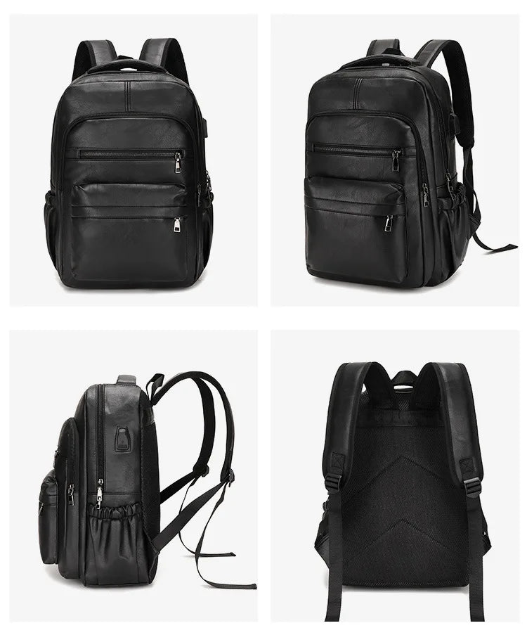 Sac à dos en cuir PU urbain