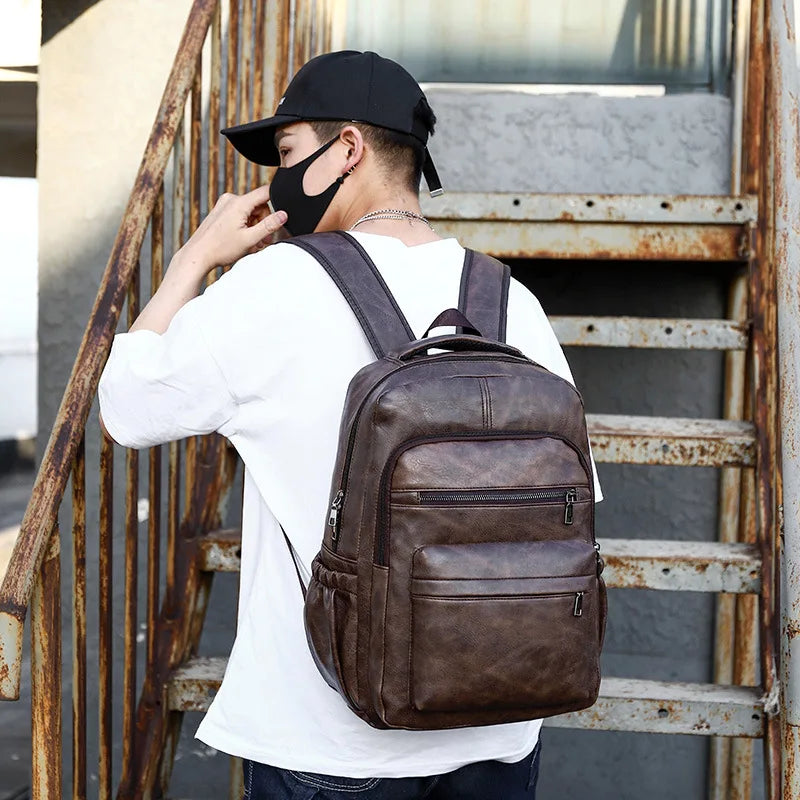 Sac à dos en cuir PU urbain
