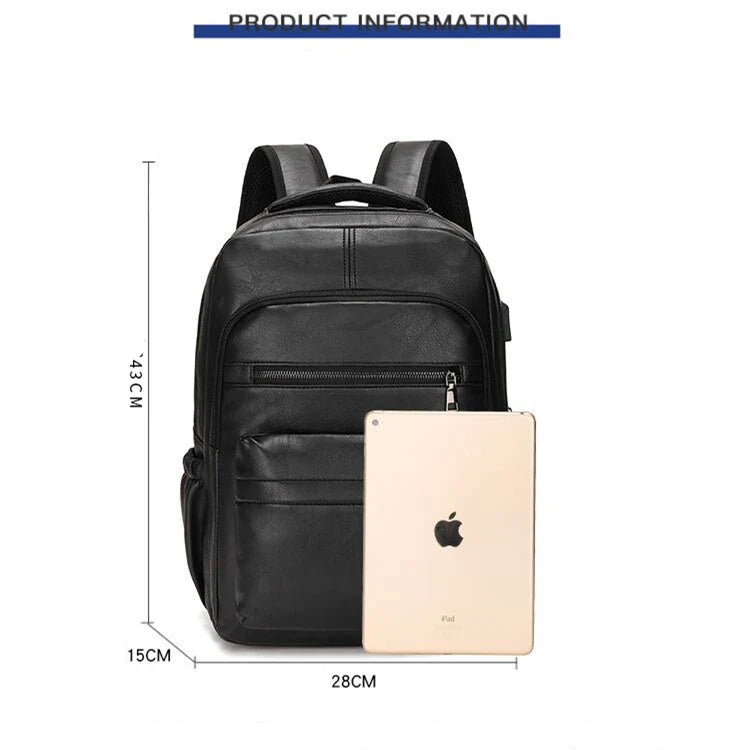 Sac à dos en cuir PU urbain