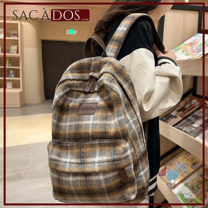 Sac écossais Sac a dos Femme