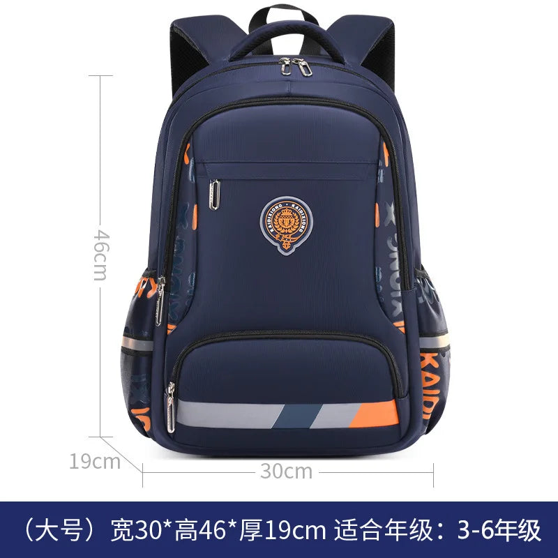 Sac à Dos Garçon Primaire Large bleu