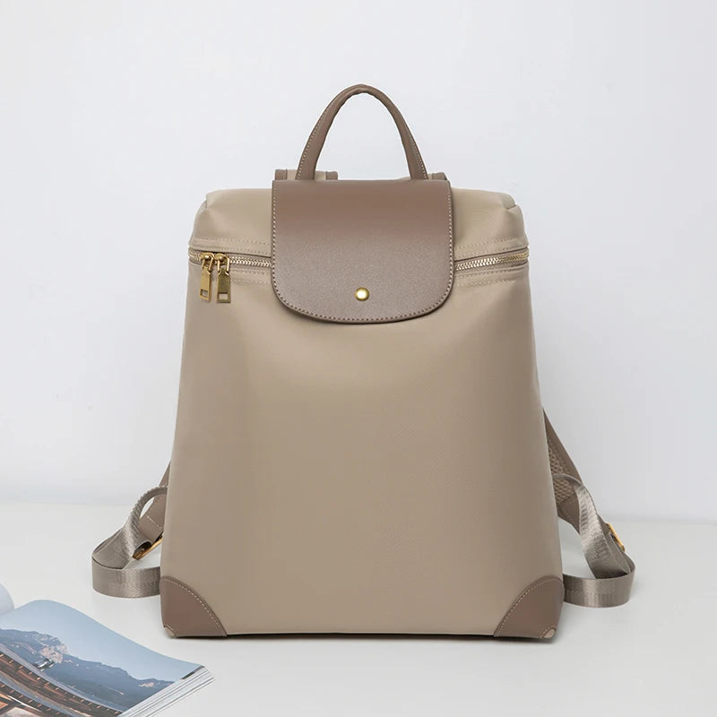 Sac à Dos Pliable Nylon Khaki Sac a dos Femme