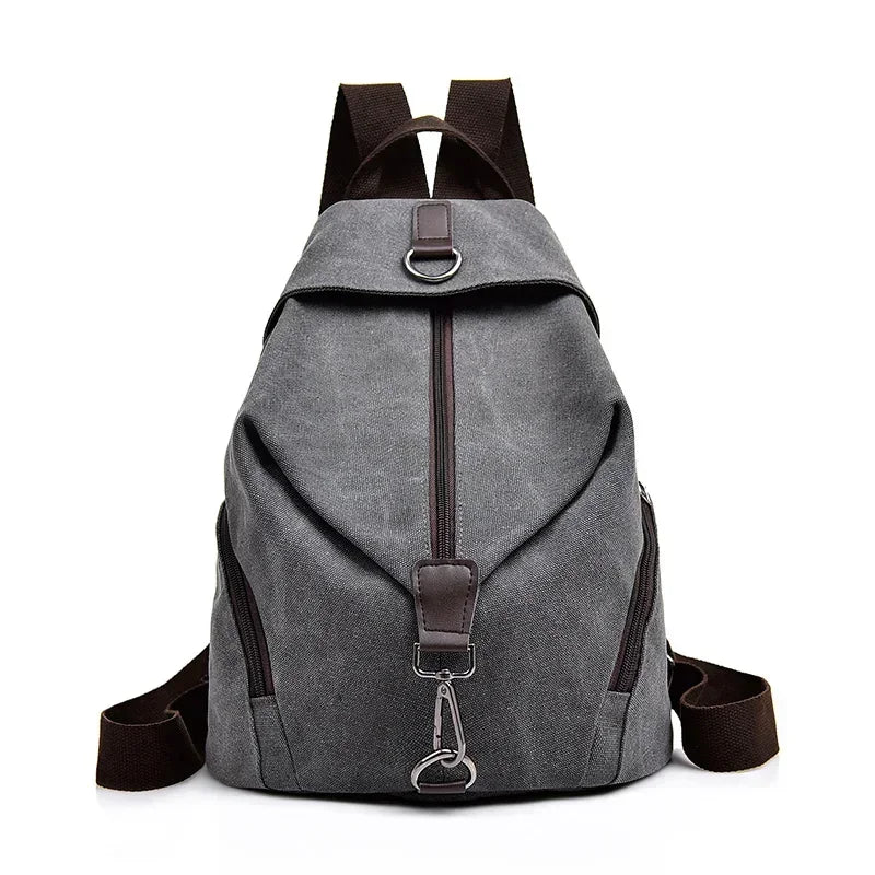 Sac à Dos En Toile Femme Gris Sac a dos Femme