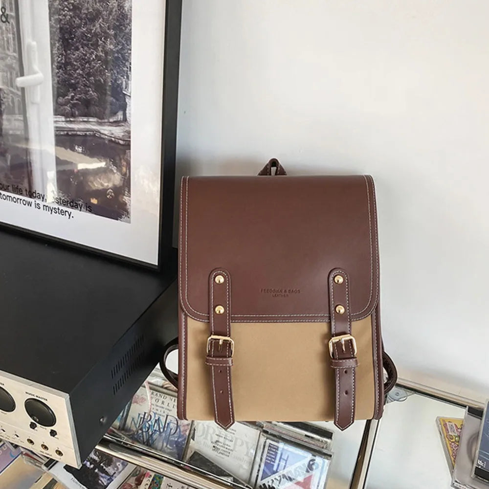 Sac à Dos Retro Femme Khaki Sac a dos Femme