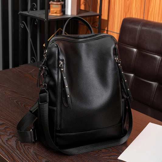 Sac à Dos Similicuir Noir Sac a dos Femme