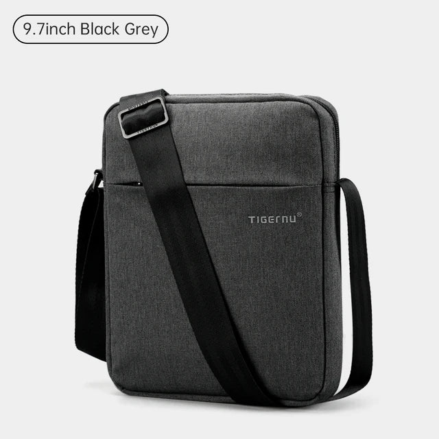Petite Sacoche Homme Bandoulière Black Grey 9.7 pouces