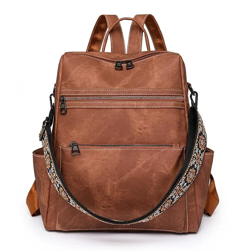 Sac à Dos pour Femme Camel Marron Sac a dos Femme