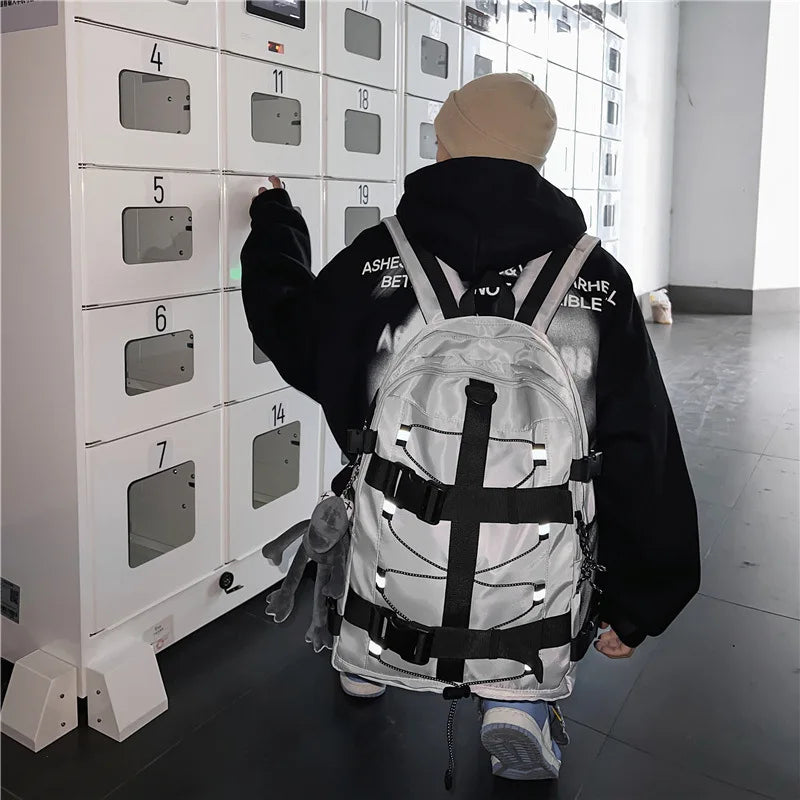 Sac à Dos étudiant Homme Light Grey Sac a dos Homme