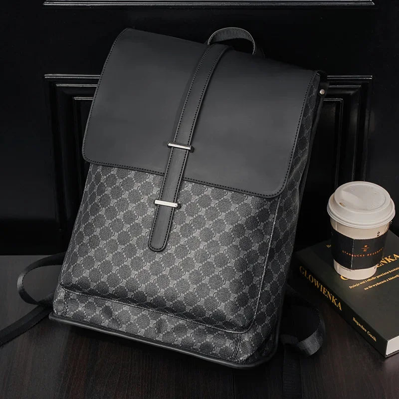 Sac à Dos Vintage En Cuir Synthetique Plaid Sac a dos Femme