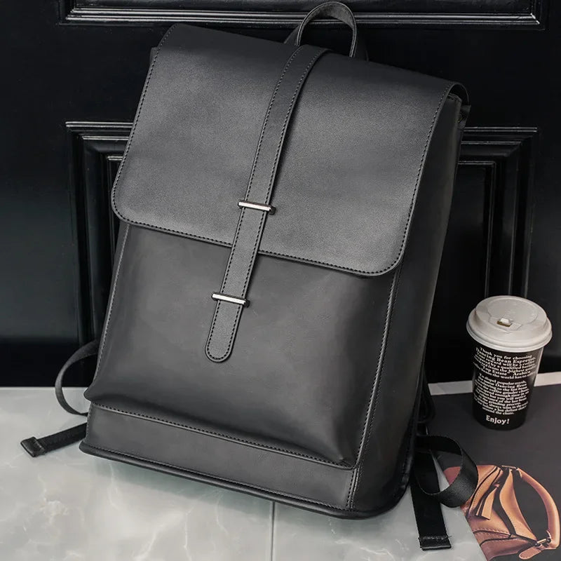 Sac à Dos Vintage En Cuir Synthetique Black Pro Sac a dos Femme