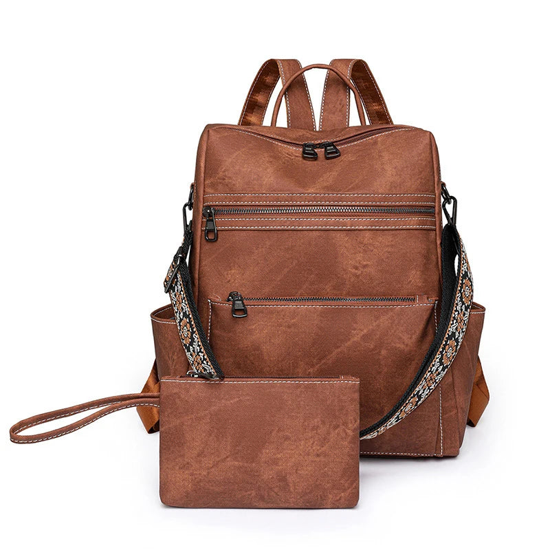 Sac à Dos pour Femme Camel Marron Sac a dos Femme