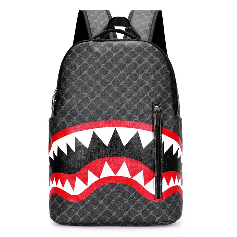 Sac a Dos Homme Requin big mouth plaid Sac a dos Homme